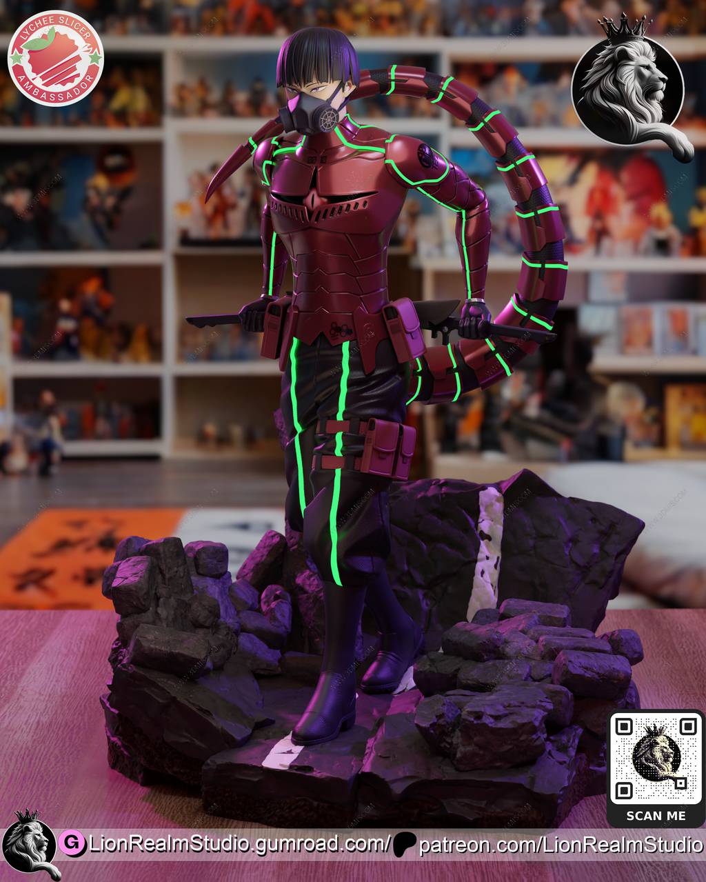 P站图纸印象馆 LionRealm 怪兽8号 保科宗四郎 LionRealm 怪兽8号 保科宗四郎