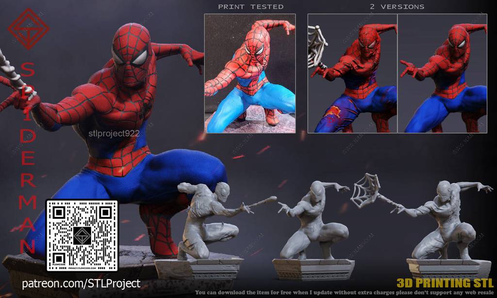 P站图纸印象馆 STL Project 漫威 蜘蛛侠 STL Project 漫威 蜘蛛侠