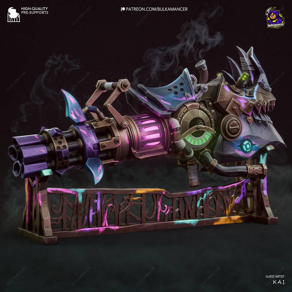 P站图纸印象馆 Bulkamancer 英雄联盟 金克丝的轻机枪 Bulkamancer 英雄联盟 金克丝的轻机枪