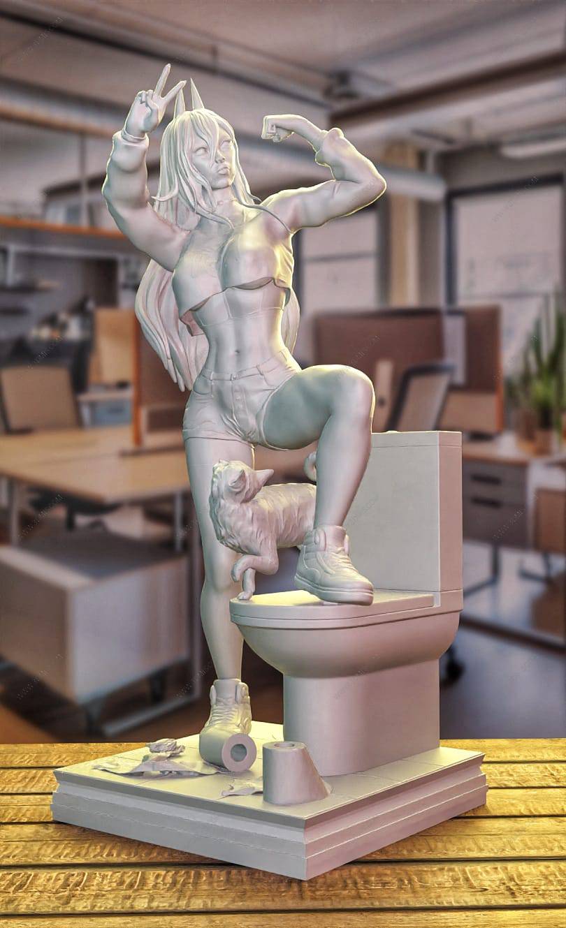 P站图纸印象馆 电锯人 帕瓦 电锯人 帕瓦