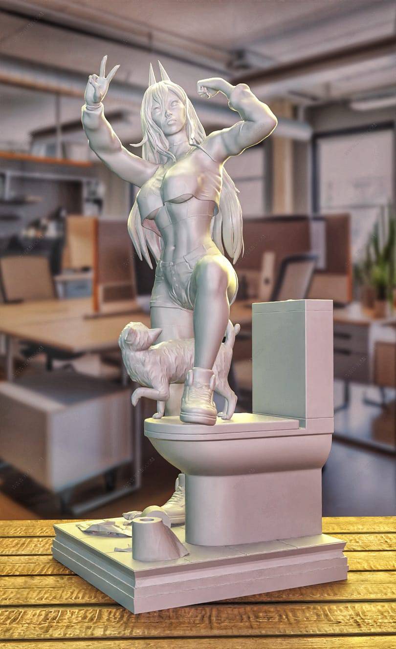 P站图纸印象馆 电锯人 帕瓦 电锯人 帕瓦