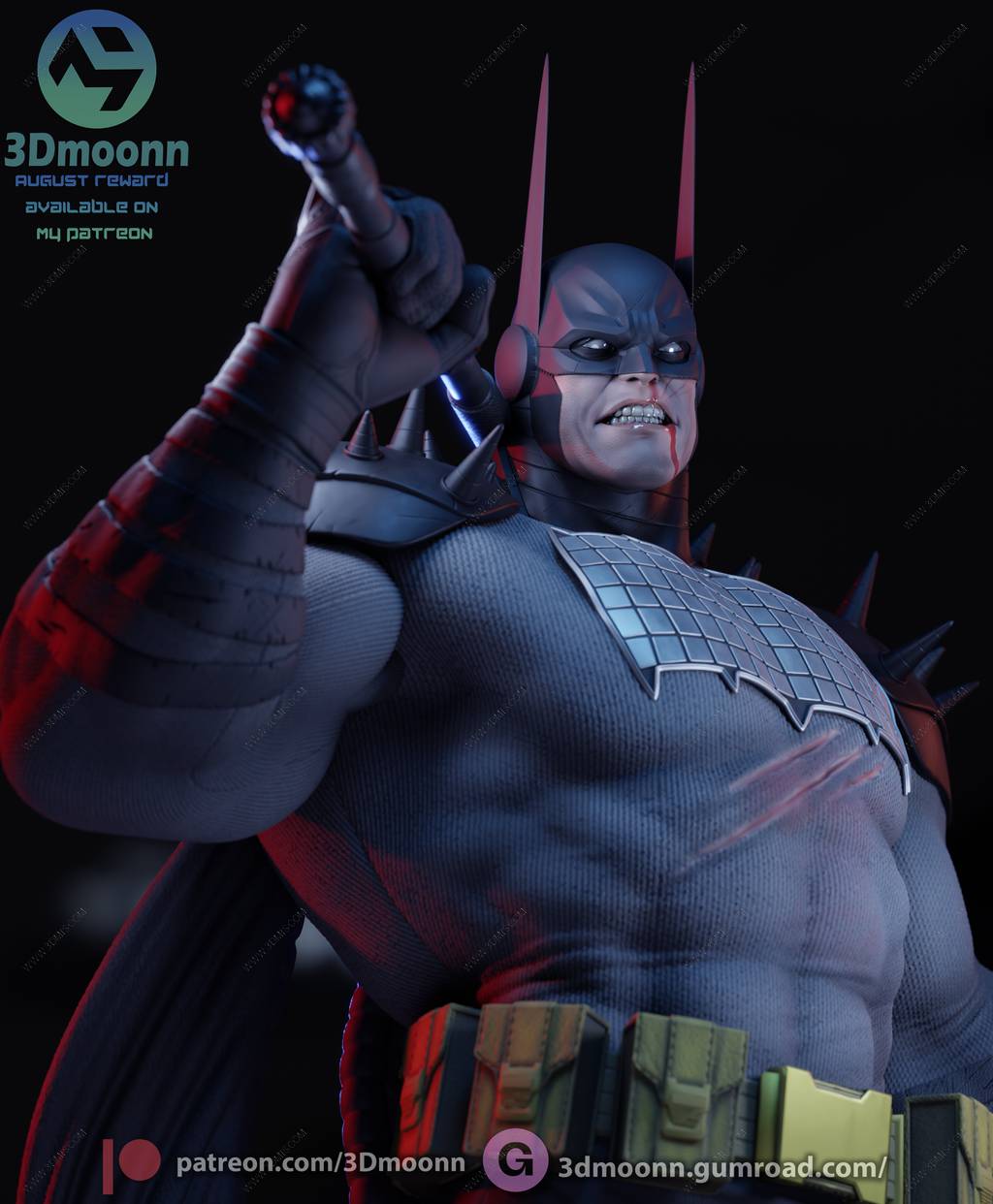 P站图纸印象馆 3Dmoonn DC漫画 蝙蝠侠 3Dmoonn DC漫画 蝙蝠侠