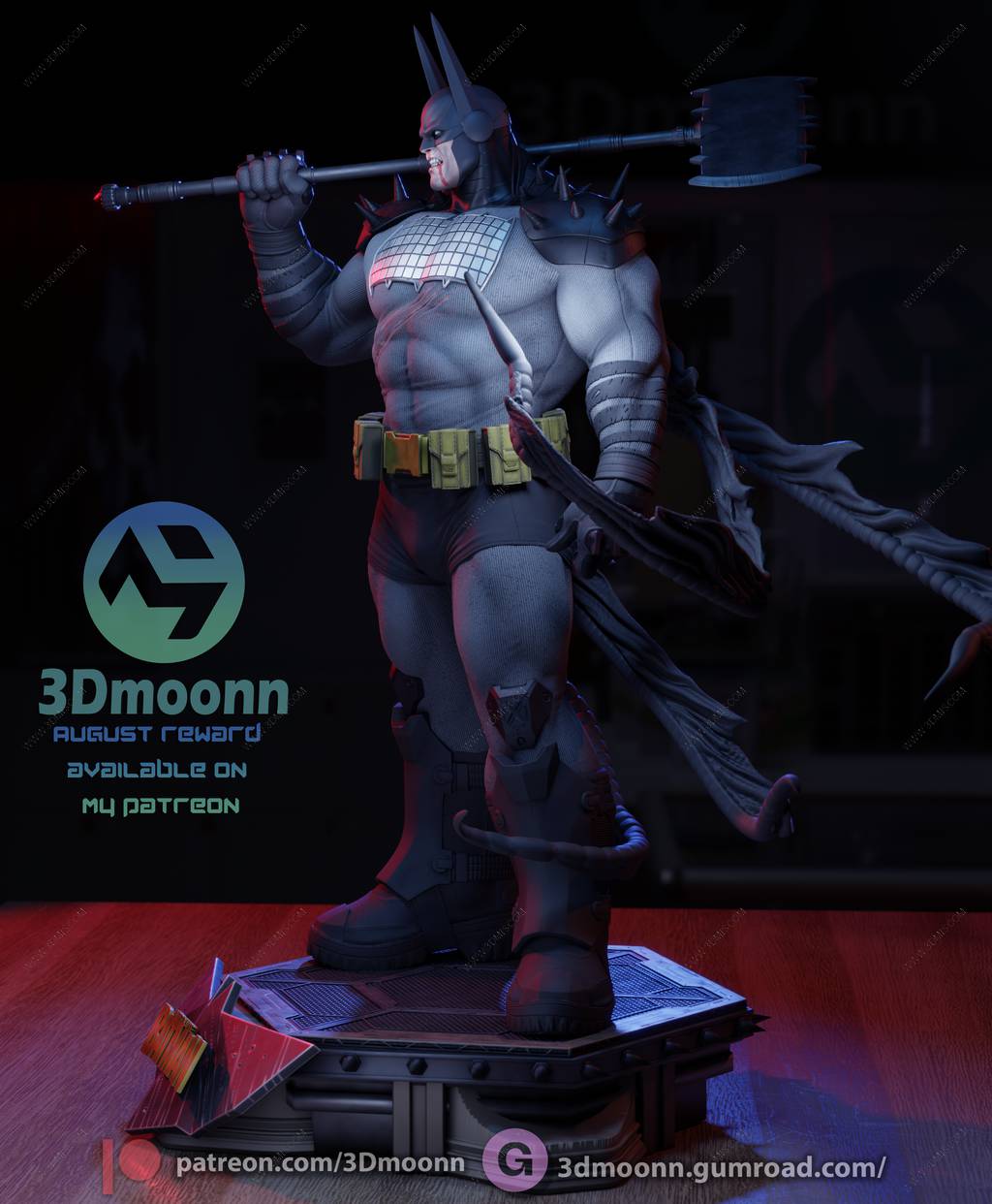 P站图纸印象馆 3Dmoonn DC漫画 蝙蝠侠 3Dmoonn DC漫画 蝙蝠侠