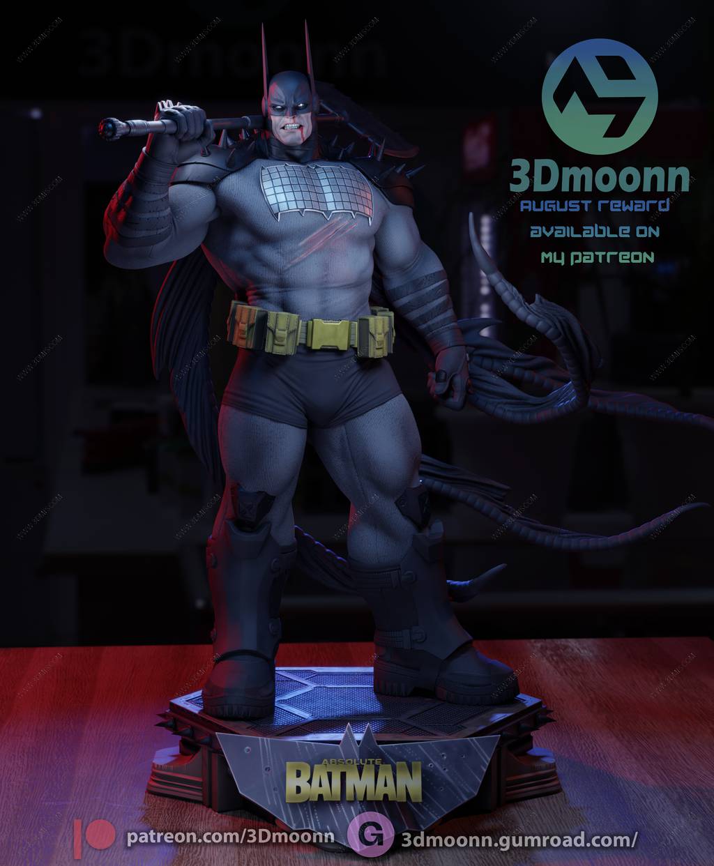 P站图纸印象馆 3Dmoonn DC漫画 蝙蝠侠 3Dmoonn DC漫画 蝙蝠侠