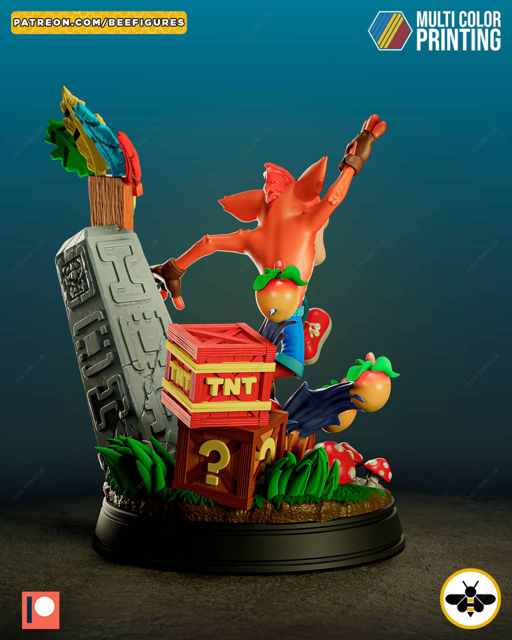 P站图纸印象馆 Bee Figures 古惑狼 Bee Figures 古惑狼