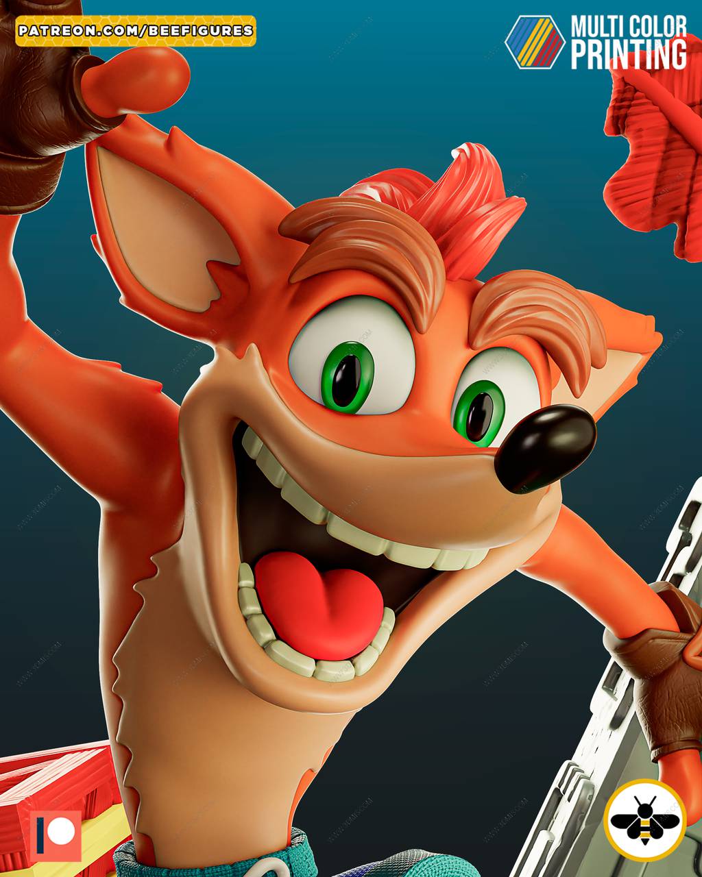 P站图纸印象馆 Bee Figures 古惑狼 Bee Figures 古惑狼