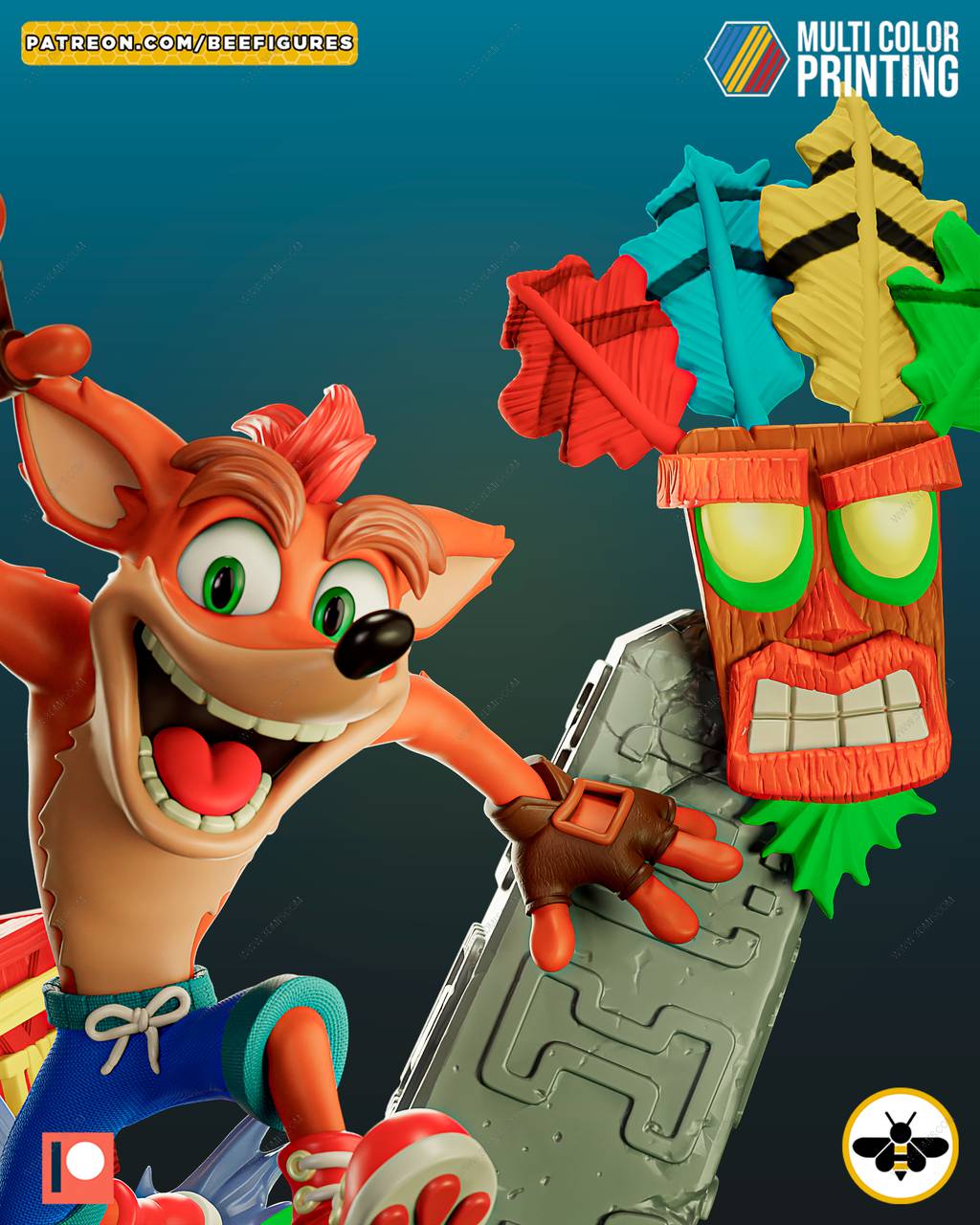 P站图纸印象馆 Bee Figures 古惑狼 Bee Figures 古惑狼