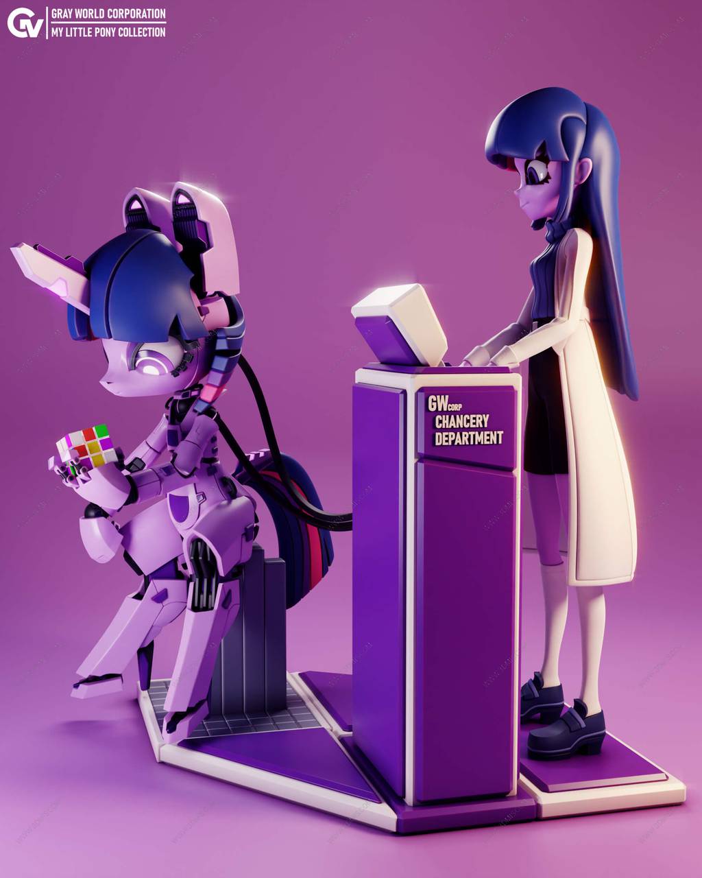 P站图纸印象馆 GrayWorld 小马宝莉 紫悦 GrayWorld 小马宝莉 紫悦