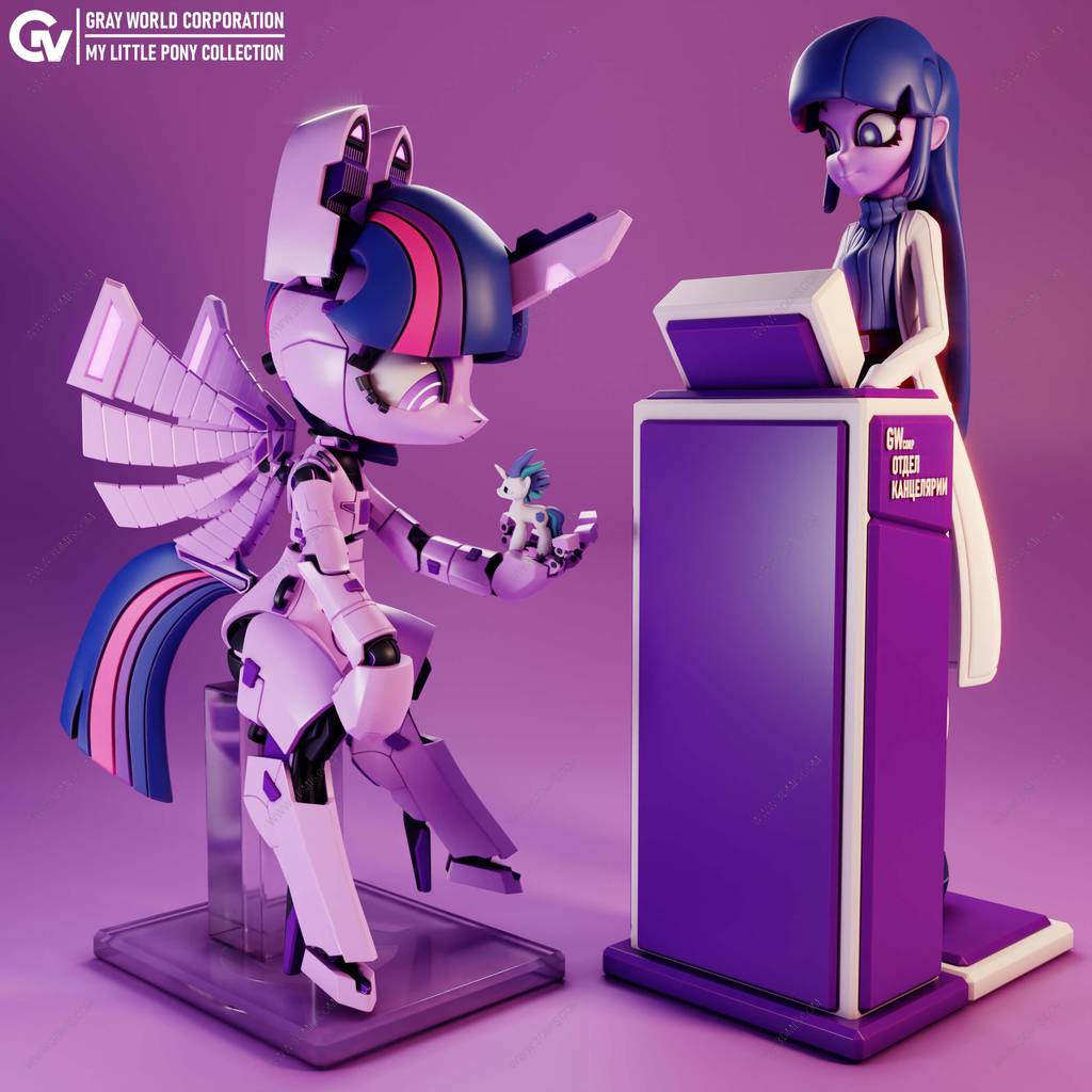 P站图纸印象馆 GrayWorld 小马宝莉 紫悦 GrayWorld 小马宝莉 紫悦