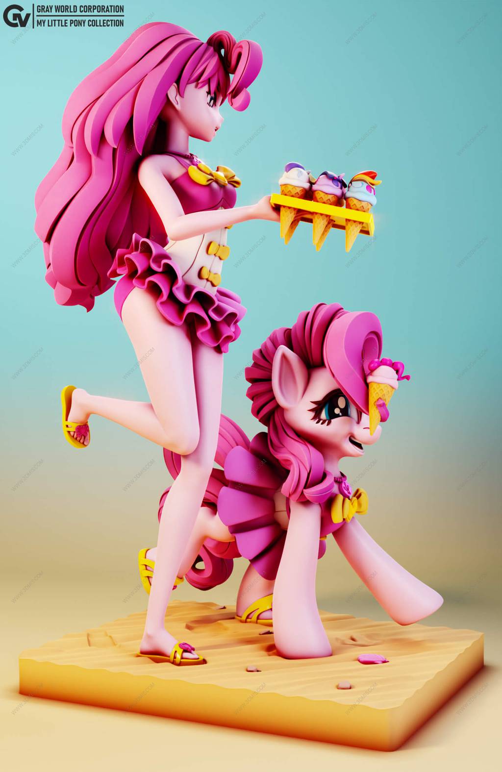 P站图纸印象馆 GrayWorld 小马宝莉 碧琪 GrayWorld 小马宝莉 碧琪