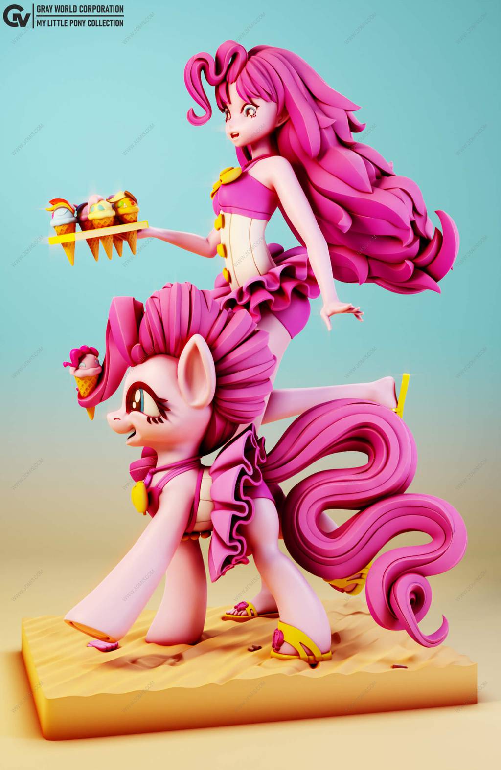 P站图纸印象馆 GrayWorld 小马宝莉 碧琪 GrayWorld 小马宝莉 碧琪