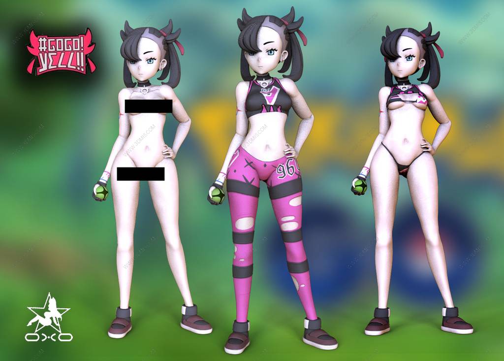 P站图纸印象馆 OXO3D 精灵宝可梦 玛俐 OXO3D 精灵宝可梦 玛俐