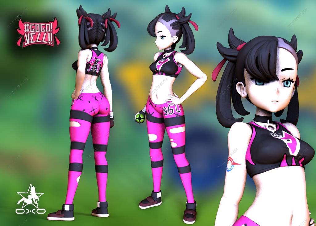 P站图纸印象馆 OXO3D 精灵宝可梦 玛俐 OXO3D 精灵宝可梦 玛俐