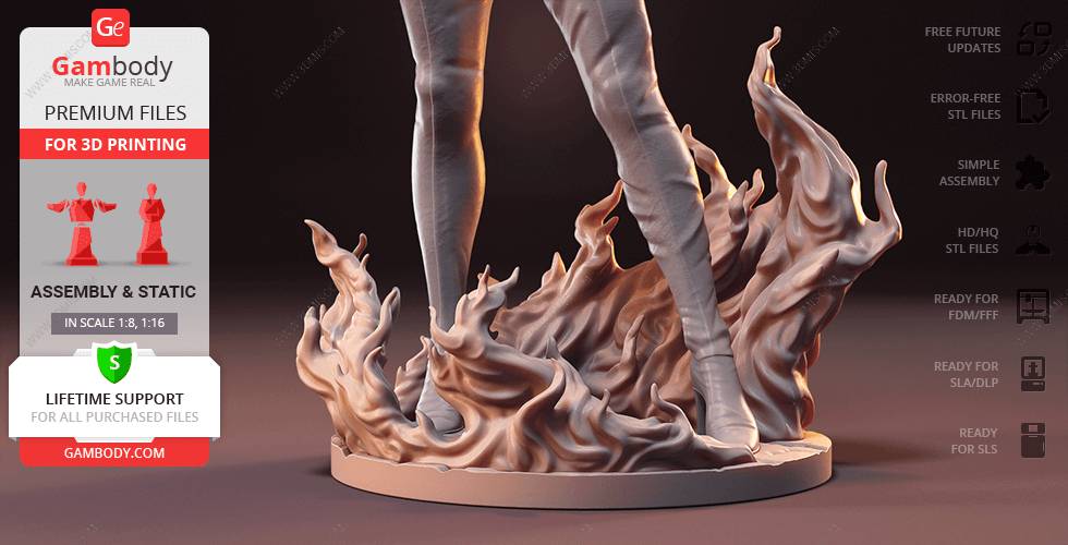 P站图纸印象馆 Gambody 漫威 凤凰女 Gambody 漫威 凤凰女