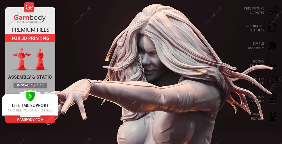 P站图纸印象馆 Gambody 漫威 凤凰女 Gambody 漫威 凤凰女