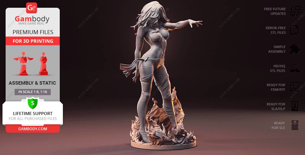 P站图纸印象馆 Gambody 漫威 凤凰女 Gambody 漫威 凤凰女