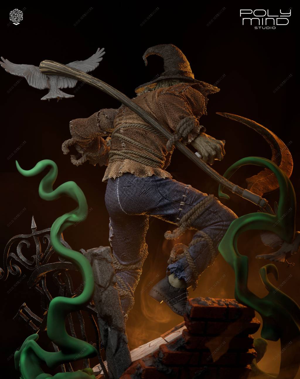 P站图纸印象馆 PolyMind DC漫画 稻草人 PolyMind DC漫画 稻草人