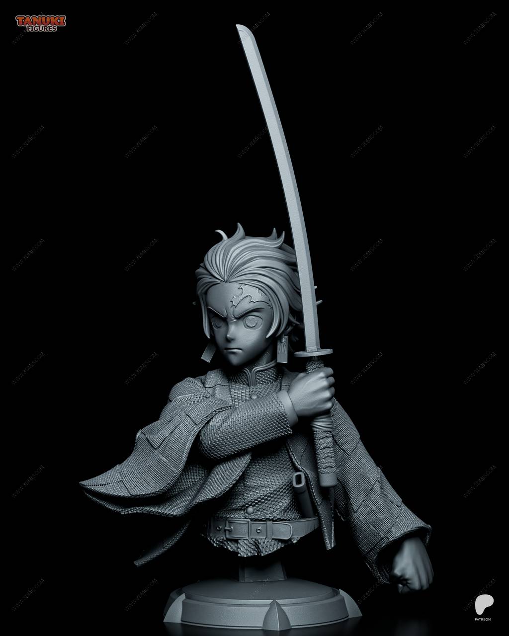 P站图纸印象馆 Tanuki Figures 鬼灭之刃 灶门炭治郎 Tanuki Figures 鬼灭之刃 灶门炭治郎