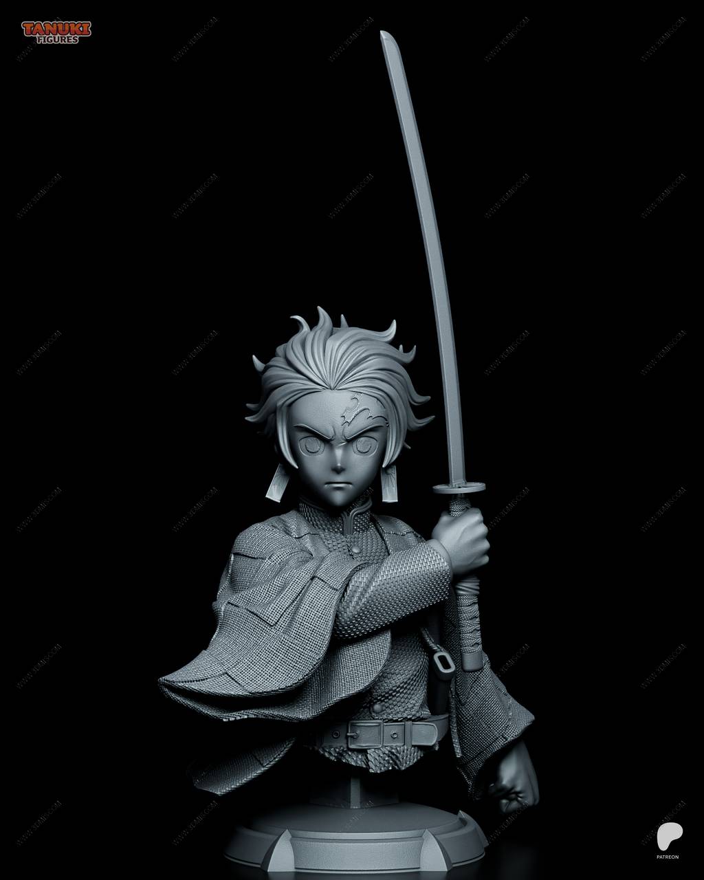 P站图纸印象馆 Tanuki Figures 鬼灭之刃 灶门炭治郎 Tanuki Figures 鬼灭之刃 灶门炭治郎