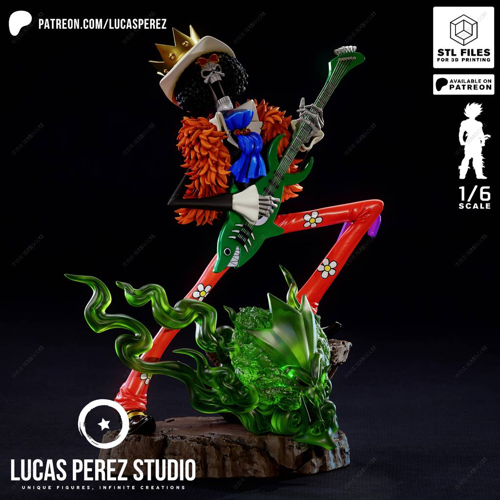 P站图纸印象馆 Lucas Perez 海贼王 灵魂之王布鲁克 Lucas Perez 海贼王 灵魂之王布鲁克