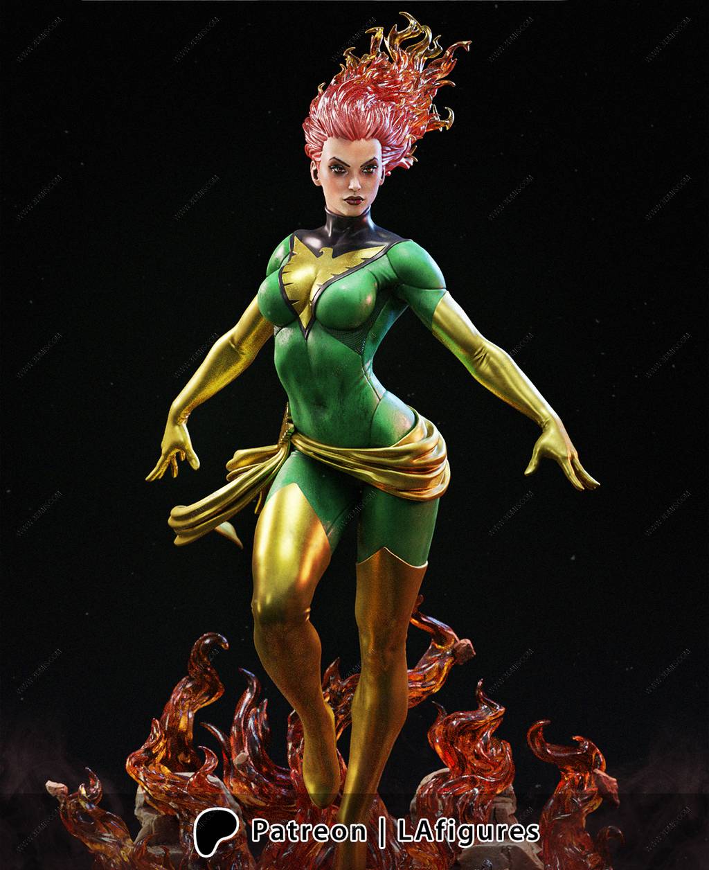 P站图纸印象馆 L.A Figures 漫威 凤凰女 L.A Figures 漫威 凤凰女