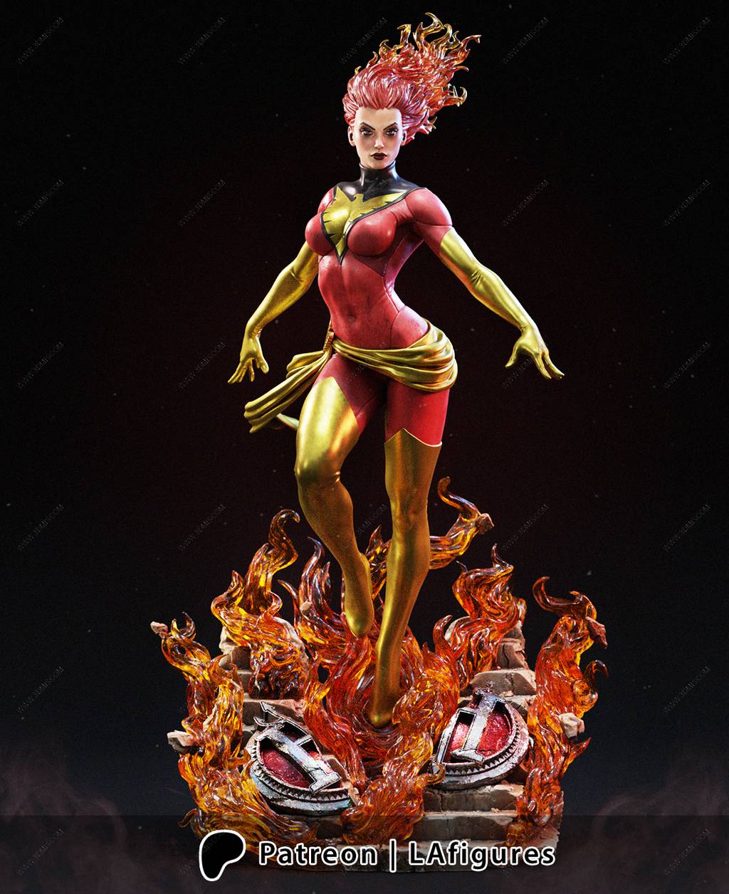 P站图纸印象馆 L.A Figures 漫威 凤凰女 L.A Figures 漫威 凤凰女