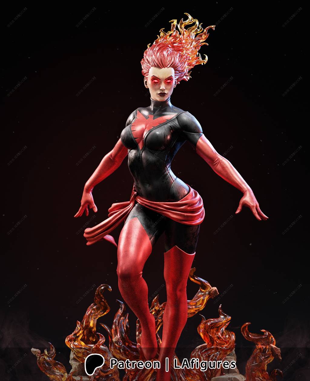 P站图纸印象馆 L.A Figures 漫威 凤凰女 L.A Figures 漫威 凤凰女