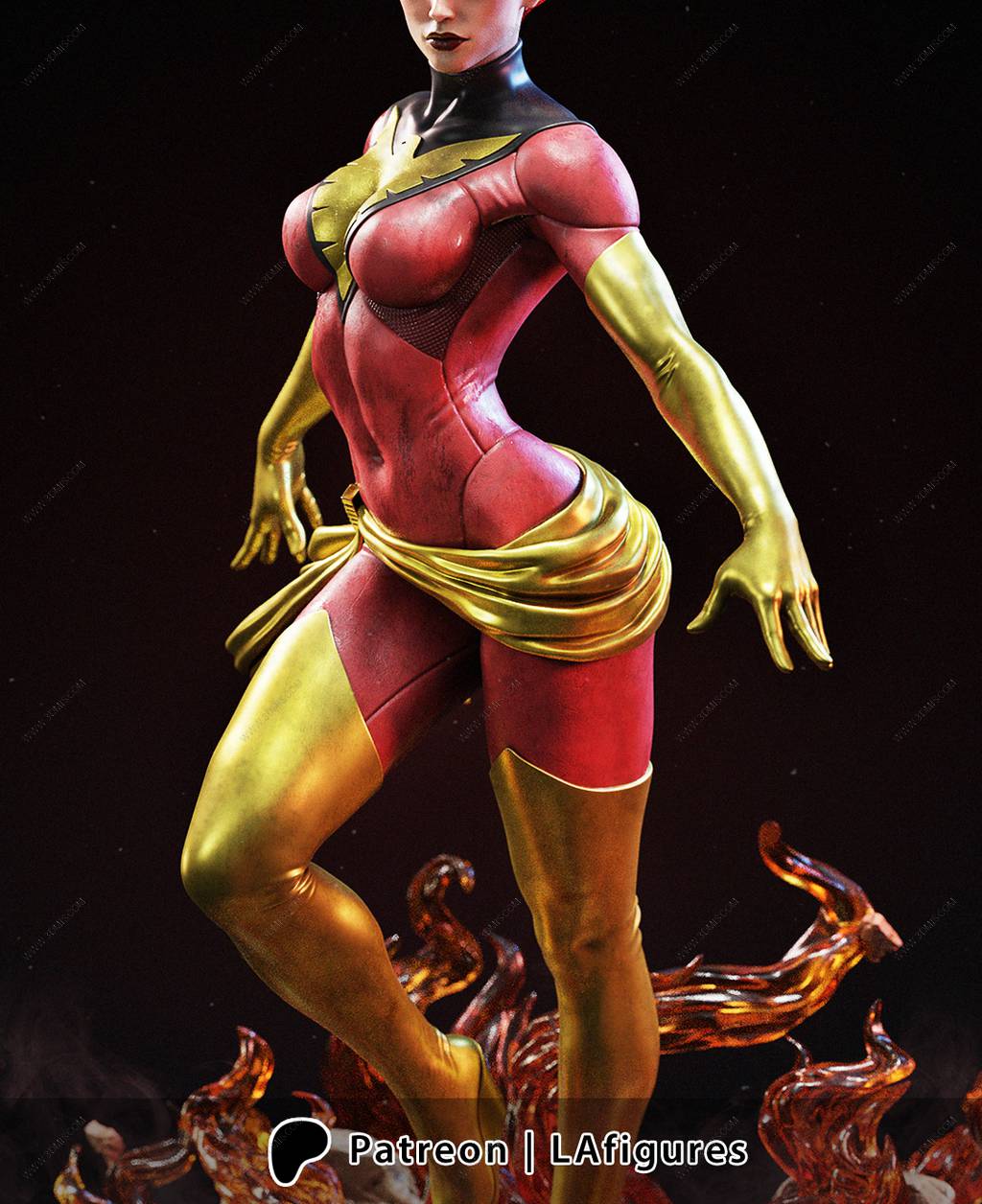 P站图纸印象馆 L.A Figures 漫威 凤凰女 L.A Figures 漫威 凤凰女