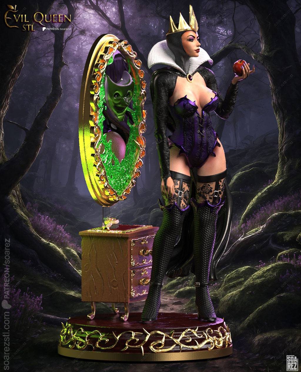 P站图纸印象馆 Soarez3D 白雪公主 坏皇后 Soarez3D 白雪公主 坏皇后