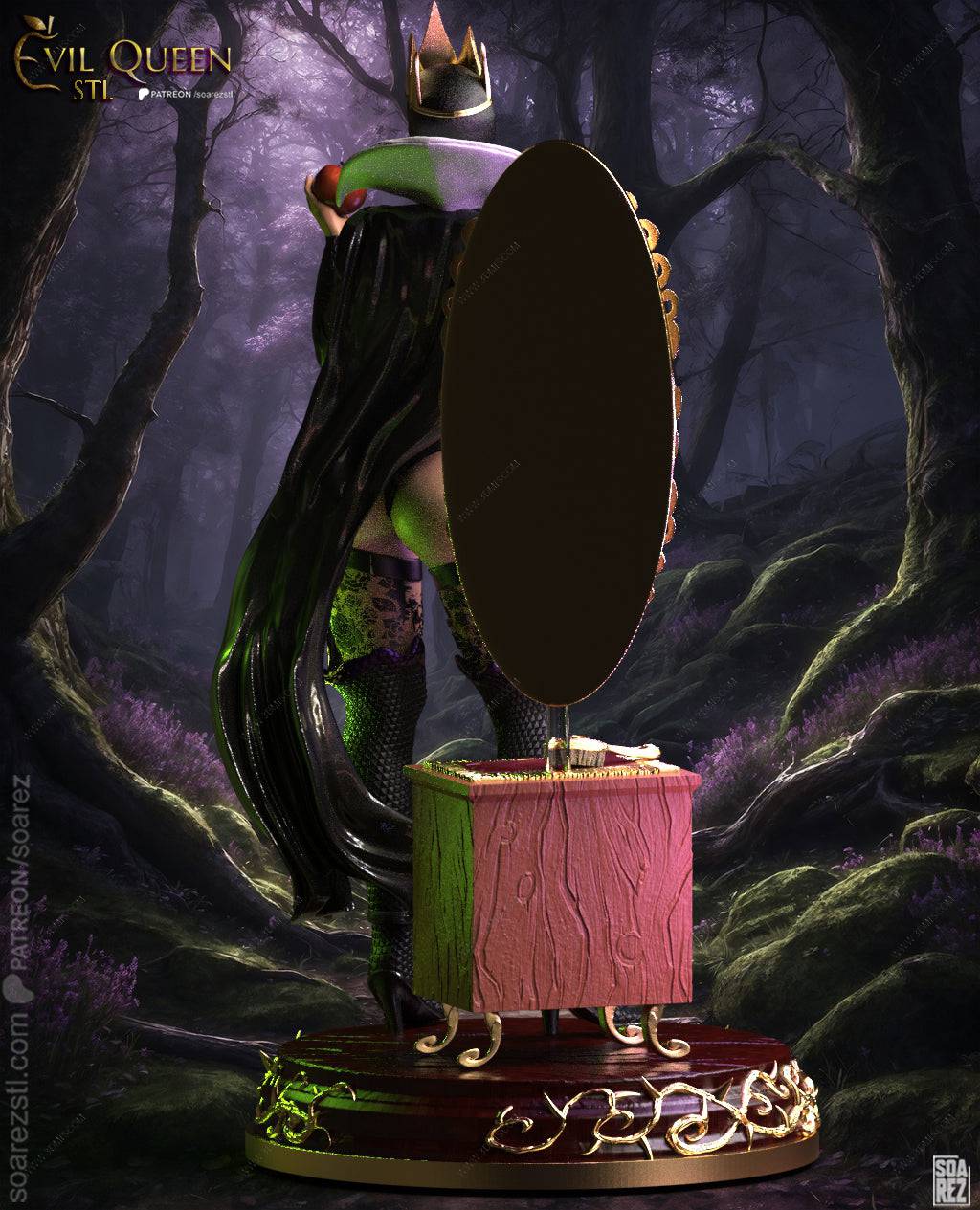 P站图纸印象馆 Soarez3D 白雪公主 坏皇后 Soarez3D 白雪公主 坏皇后