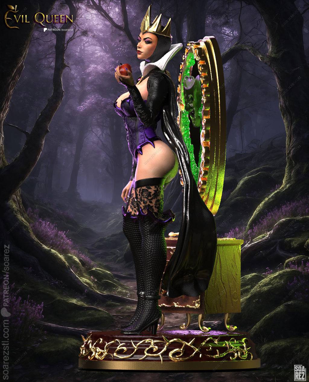 P站图纸印象馆 Soarez3D 白雪公主 坏皇后 Soarez3D 白雪公主 坏皇后