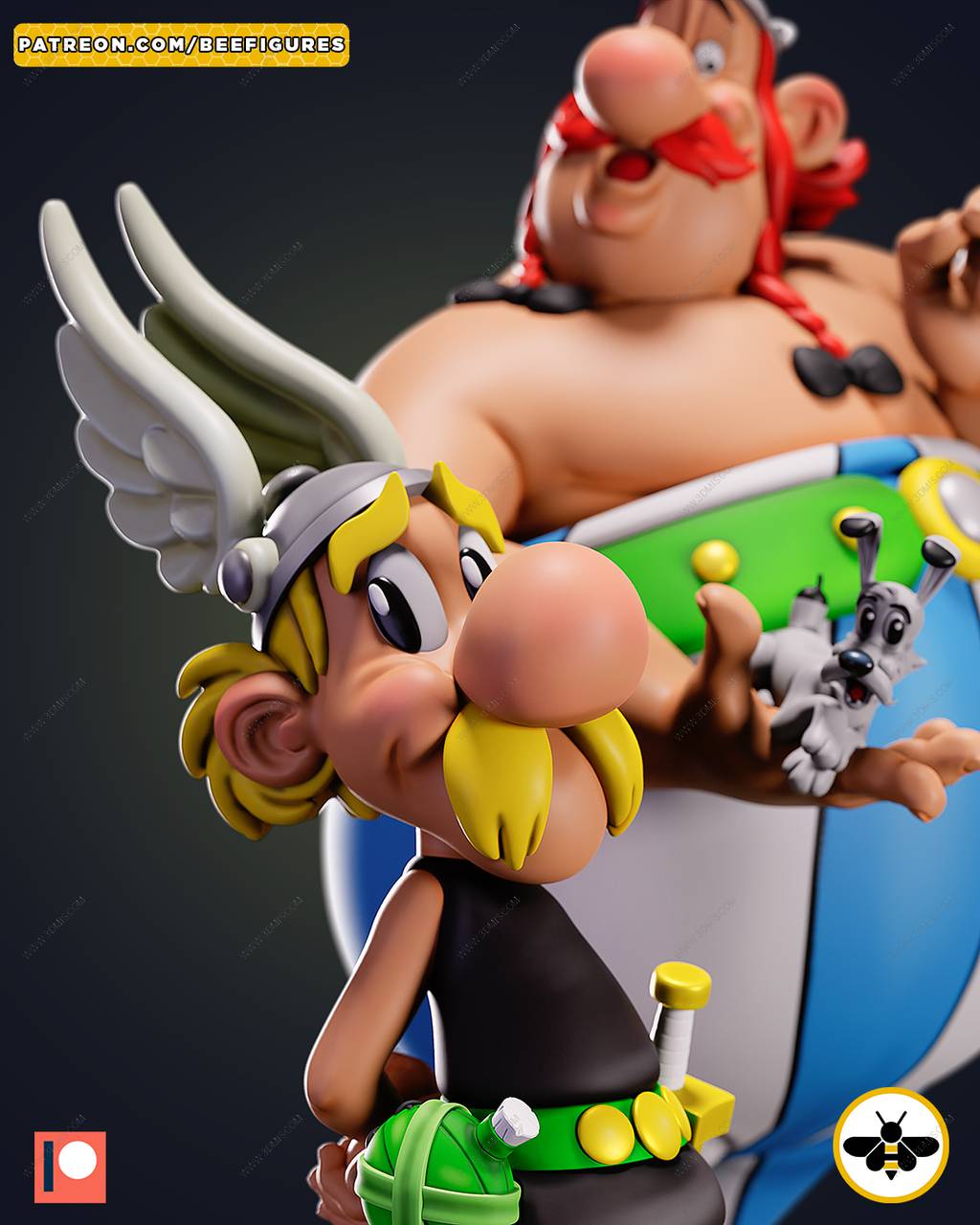 P站图纸印象馆 Bee Figures 高卢人奇妙之旅 阿斯特里克斯和奥比里克 Bee Figures 高卢人奇妙之旅 阿斯特里克斯和奥比里克