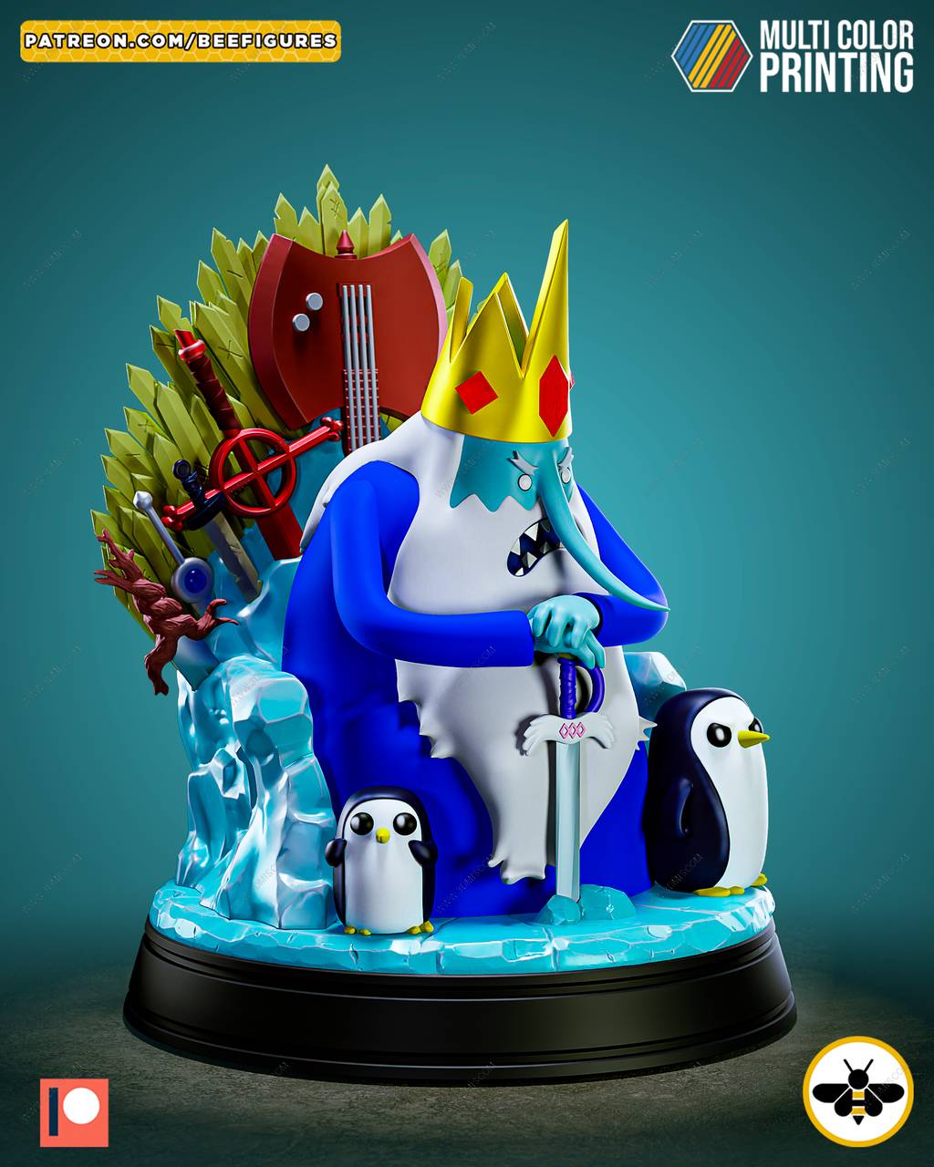 P站图纸印象馆 Bee Figures 探险活宝 寒冰国王 Bee Figures 探险活宝 寒冰国王
