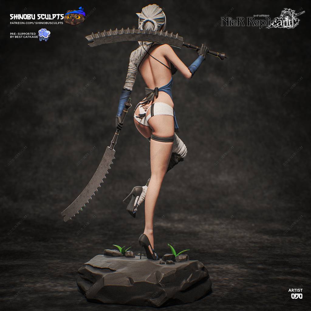 P站图纸印象馆 Shinobu Sculpts 尼尔:人工生命 凯宁 Shinobu Sculpts 尼尔:人工生命 凯宁