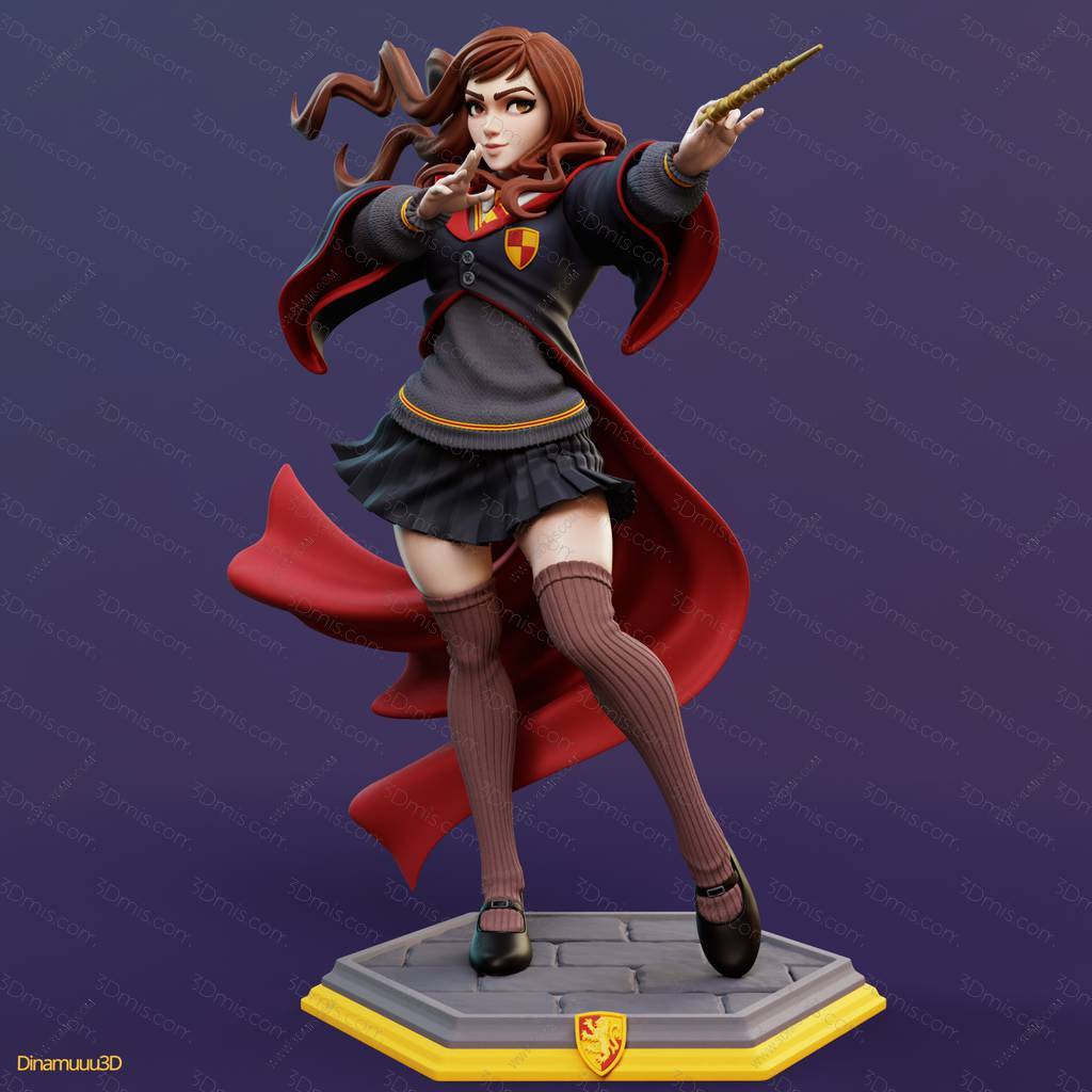 P站图纸印象馆 Dinamuuu 3D 哈利·波特 赫敏·格兰杰 Dinamuuu 3D 哈利·波特 赫敏·格兰杰