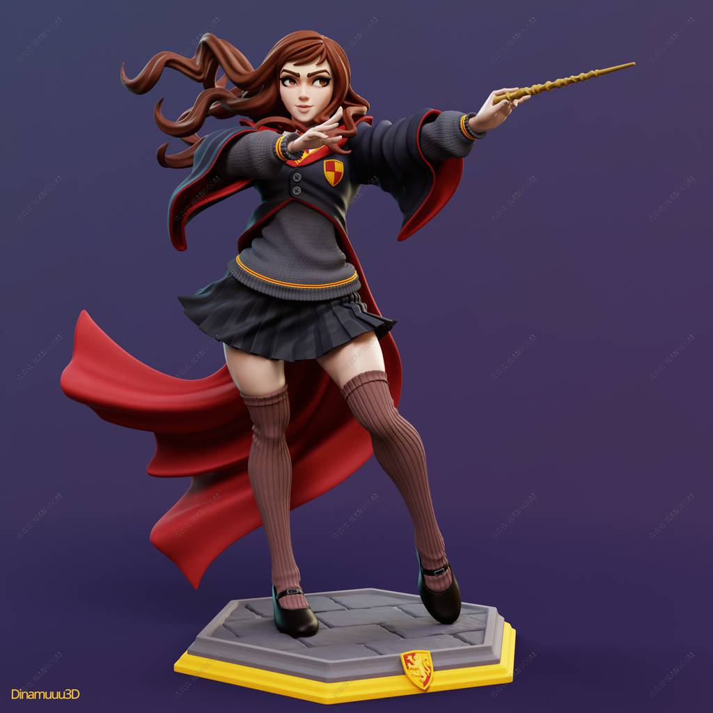 P站图纸印象馆 Dinamuuu 3D 哈利·波特 赫敏·格兰杰 Dinamuuu 3D 哈利·波特 赫敏·格兰杰