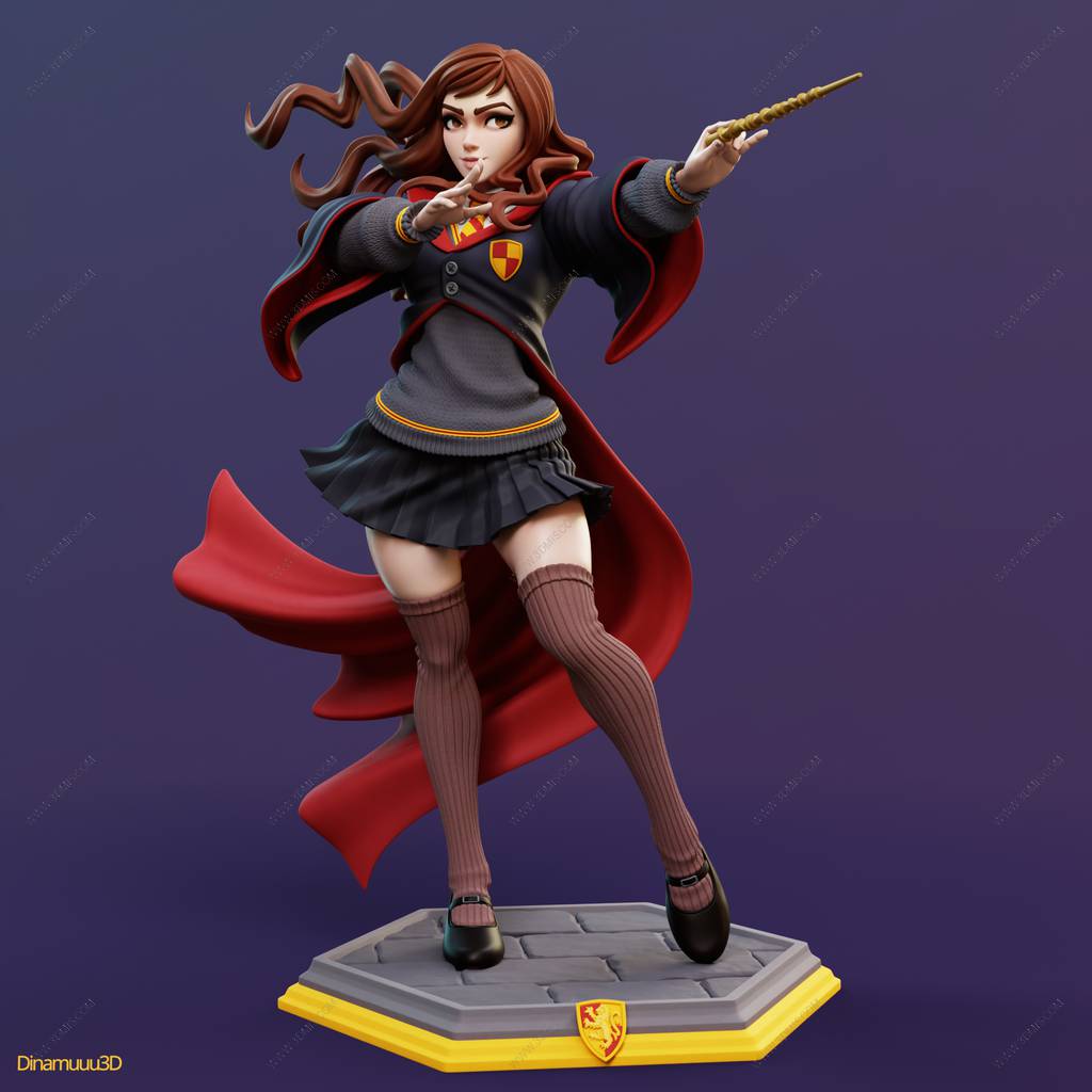 P站图纸印象馆 Dinamuuu 3D 哈利·波特 赫敏·格兰杰 Dinamuuu 3D 哈利·波特 赫敏·格兰杰