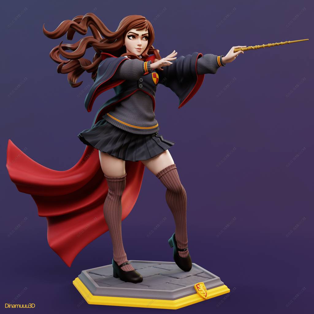 P站图纸印象馆 Dinamuuu 3D 哈利·波特 赫敏·格兰杰 Dinamuuu 3D 哈利·波特 赫敏·格兰杰