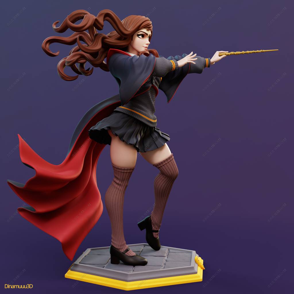 P站图纸印象馆 Dinamuuu 3D 哈利·波特 赫敏·格兰杰 Dinamuuu 3D 哈利·波特 赫敏·格兰杰