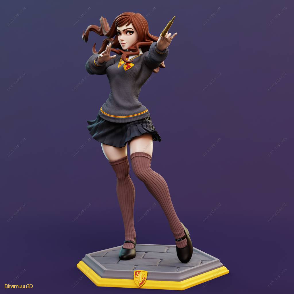 P站图纸印象馆 Dinamuuu 3D 哈利·波特 赫敏·格兰杰 Dinamuuu 3D 哈利·波特 赫敏·格兰杰