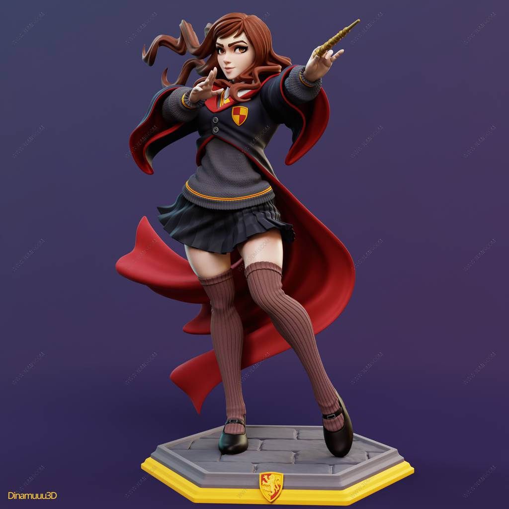 P站图纸印象馆 Dinamuuu 3D 哈利·波特 赫敏·格兰杰 Dinamuuu 3D 哈利·波特 赫敏·格兰杰