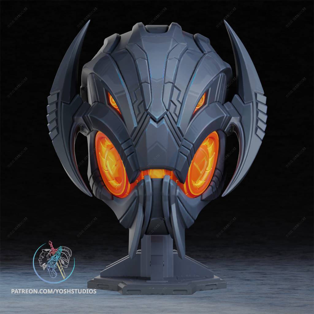 P站图纸印象馆 Yosh 漫威 奥创的头盔 Yosh 漫威 奥创的头盔