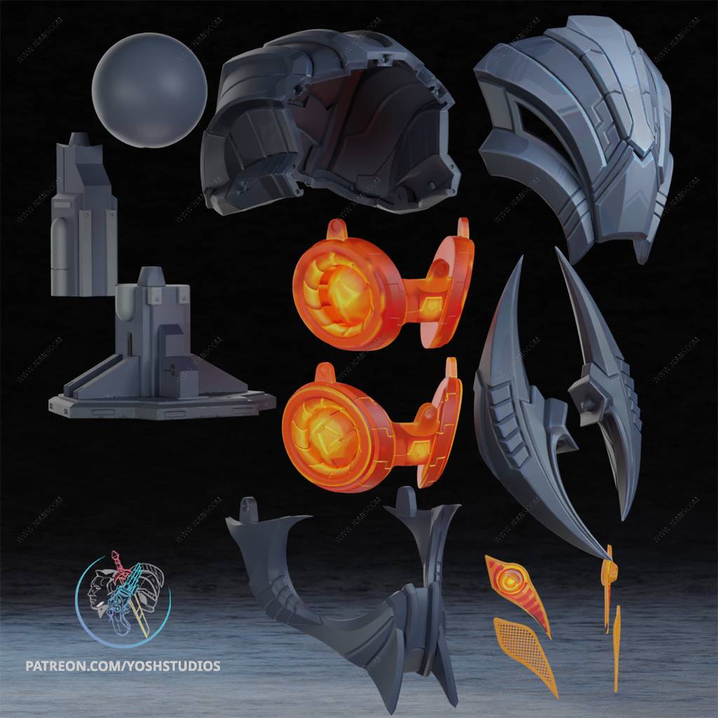 P站图纸印象馆 Yosh 漫威 奥创的头盔 Yosh 漫威 奥创的头盔