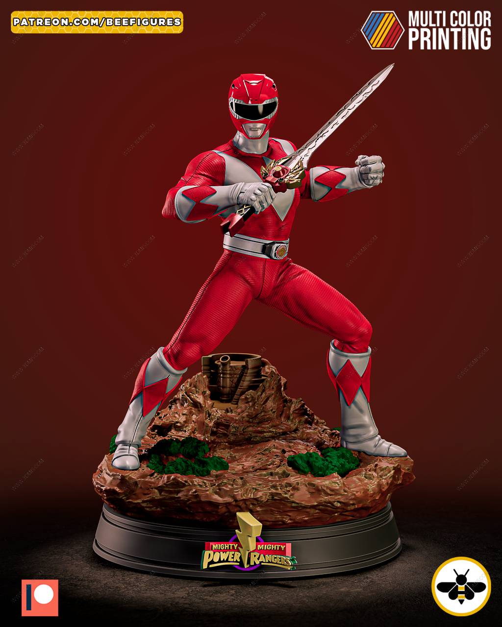 P站图纸印象馆 Bee Figures 超凡战队 红衣战士杰森 Bee Figures 超凡战队 红衣战士杰森