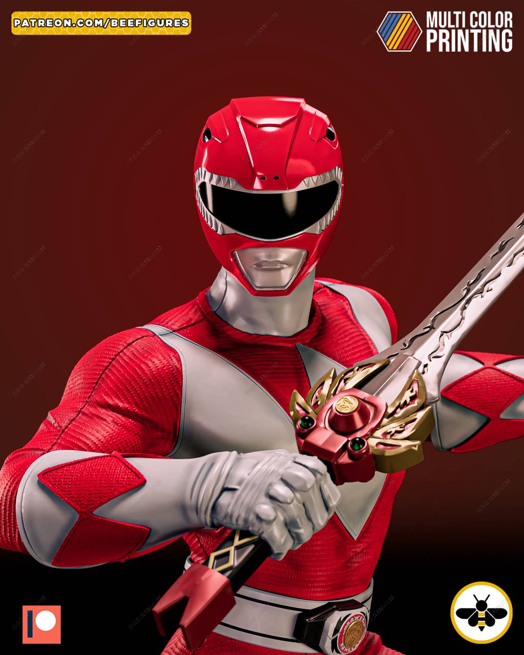 P站图纸印象馆 Bee Figures 超凡战队 红衣战士杰森 Bee Figures 超凡战队 红衣战士杰森