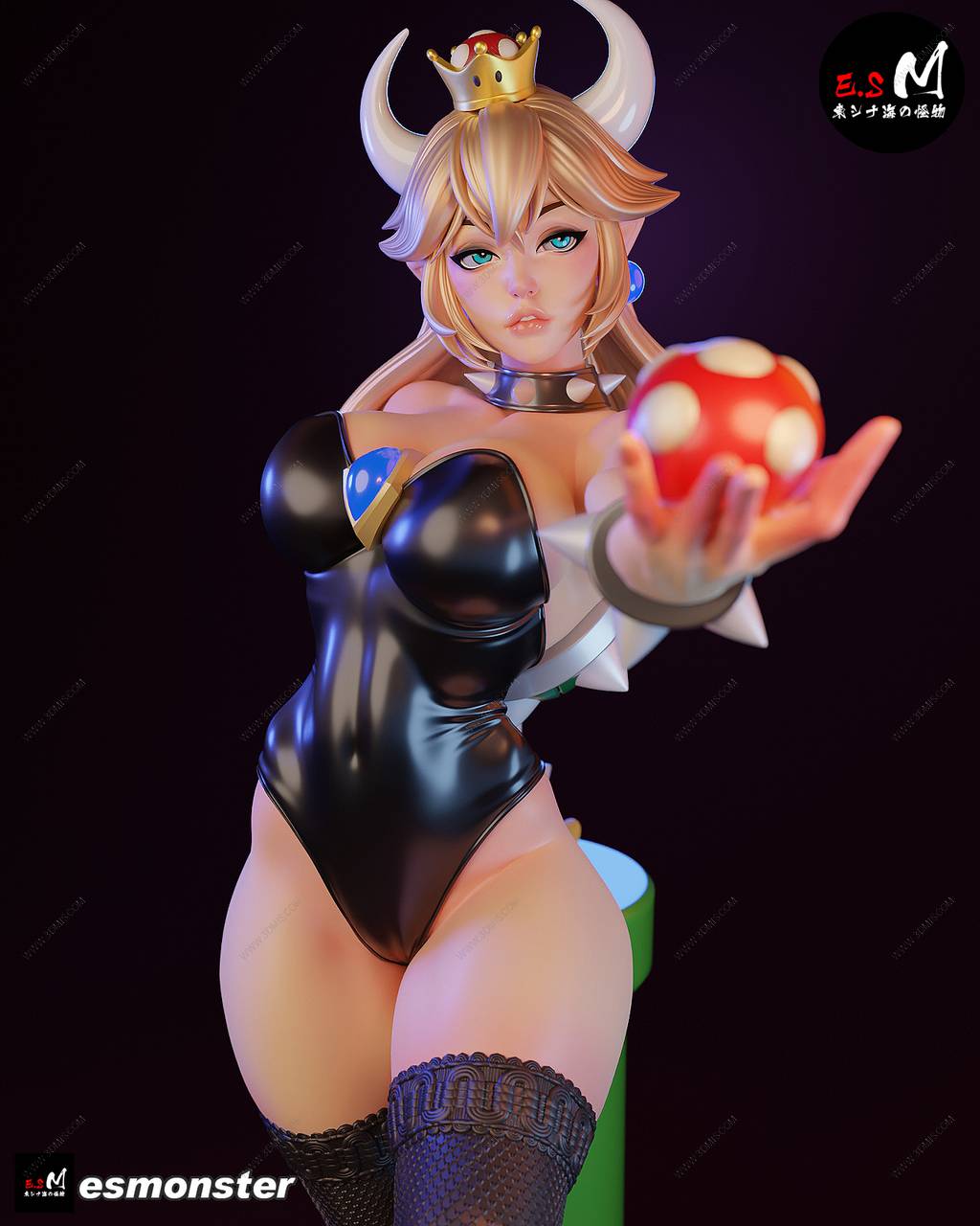 P站图纸印象馆 ESMonster 超级马里奥 库巴公主 ESMonster 超级马里奥 库巴公主