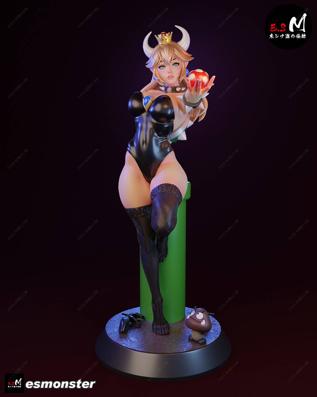 P站图纸印象馆 ESMonster 超级马里奥 库巴公主 ESMonster 超级马里奥 库巴公主