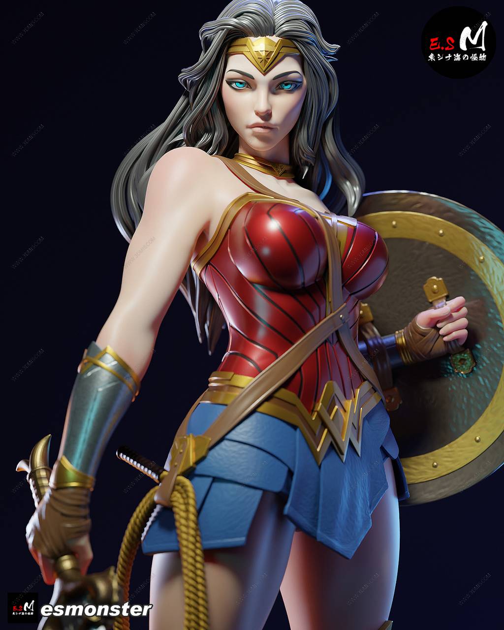 P站图纸印象馆 ESMonster DC漫画 戴安娜·普林斯 ESMonster DC漫画 戴安娜·普林斯