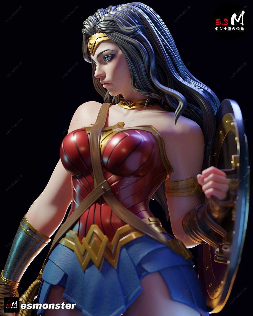 P站图纸印象馆 ESMonster DC漫画 戴安娜·普林斯 ESMonster DC漫画 戴安娜·普林斯