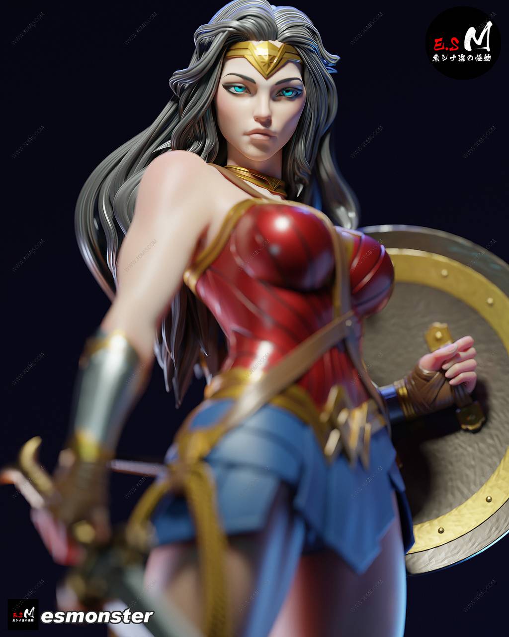 P站图纸印象馆 ESMonster DC漫画 戴安娜·普林斯 ESMonster DC漫画 戴安娜·普林斯